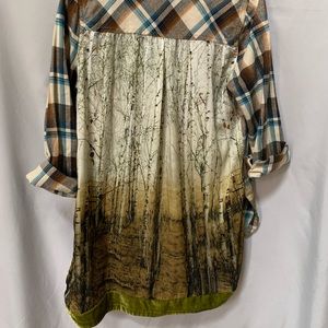 Ararat Silent Journey Plaid Detail Shirt